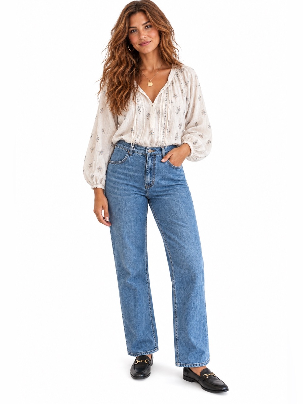NWT VINTAGE Talbots classic straight rigid cotton jeans 

size 10